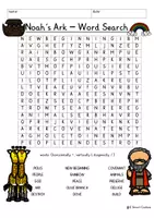 Vista previa - Unidades / Secuencias / Situaciones de Aprendizaje - Story of Noah's ark Printable Word Search Puzzle Religion Noah Bible English / Inglés - Portada