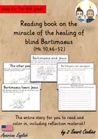Vista previa - Unidades / Secuencias / Situaciones de Aprendizaje - Reading book Healing of Blind Bartimaeus I Blind Man I Bible Story Bible Lesson AmE English / Inglés AmE - Portada