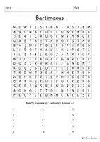 Vista previa - Unidades / Secuencias / Situaciones de Aprendizaje - Miracle Healing of blind Bartimaeus Blind Man Jesus Word Search Puzzle Religion Bible English / Inglés - página 3