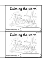 Vista previa - Unidades / Secuencias / Situaciones de Aprendizaje - Workbook on the Miracle of Jesus Calms the Storm I Bible Story / Bible Lesson Religion English / Inglés AmE - página 2