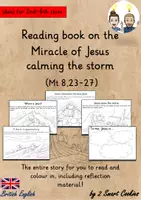 Vista previa - Unidades / Secuencias / Situaciones de Aprendizaje - Reading book Miracle of Jesus Calms the Storm I Bible Story / Bible Lesson Religion English / Inglés BrE - Portada