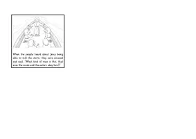 Vista previa - Unidades / Secuencias / Situaciones de Aprendizaje - Miracle of Jesus calms the storm Accordion Book Foldable Booklet Religion Bible Religion English / Inglés BrE - página 2