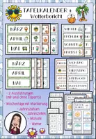 Vorschau - Präsentationen/Tafelbilder - Tafelkalender / Dauerkalender mit Wetterbericht (2 Varianten) - Deckblatt