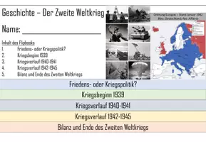 Vorschau - Arbeitsblätter - Flipbook | Zweiter Weltkrieg mit Lösungen - Seite 3