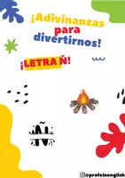 Vista previa - Juegos / Gamificación - ¡Adivinanzas de las letras M, N y Ñ juntas! - página 1
