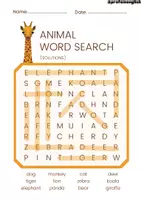 Vista previa - Juegos / Gamificación - Animal Wordsearch! - página 2