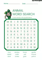 Vista previa - Juegos / Gamificación - Animal Wordsearch! - página 3