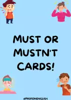 Aperçu - Cartes / Images - Flashcards Must/Mustn't en anglais! - Page de couverture