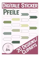 Vorschau - selbst erstellte Cliparts/Grafiken - 20 Pfeile / ClipArts / Digitale Sticker grün - Deckblatt