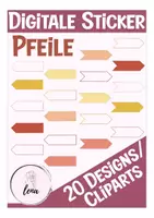 Vorschau - selbst erstellte Cliparts/Grafiken - 20 Pfeile / ClipArts / Digitale Sticker gelb / orange - Deckblatt