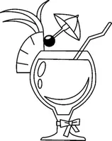 Aperçu - Matériel pour travaux manuels / dessin - Coloriage Cocktail - Page 2