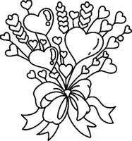 Aperçu - Matériel pour travaux manuels / dessin - Coloriage Cœur - Page 1