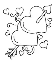 Aperçu - Matériel pour travaux manuels / dessin - Coloriage Cœur - Page de couverture