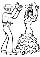 Aperçu - Matériel pour travaux manuels / dessin - Coloriages Danseurs - Page de couverture