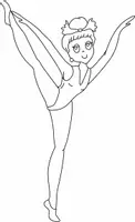 Aperçu - Matériel pour travaux manuels / dessin - Coloriages Danseurs - Page 2