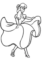Aperçu - Matériel pour travaux manuels / dessin - Coloriages Danseurs - Page 3