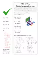Vorschau - Arbeitsblätter - Gleichsetzungsverfahren Klapptest - Seite 1
