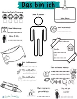 Vorschau - Arbeitsblätter - Steckbrief - Das bin ich - Seite 1