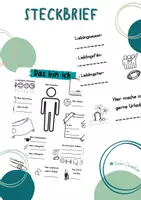 Vorschau - Arbeitsblätter - Steckbrief - Das bin ich - Deckblatt