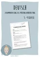 Vorschau - Arbeitsblätter - Zusammenfassung schreiben - Methode zur Prüfungsvorbereitung - Deckblatt