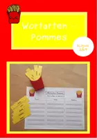 Vorschau - Arbeitsblätter - Arbeitsblatt: Wortarten-Pommes - Deckblatt