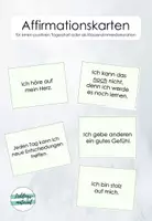 Vorschau - Aufgabenkarten - Affirmationskarten - für einen positiven Tagesstart - Deckblatt