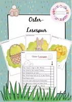 Vorschau - Arbeitsblätter - Oster-Lesespur für die erste Klasse - Deckblatt