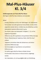 Vorschau - Stundenentwürfe - Mal-Plus-Häuser Klasse 3/4 - Seite 1