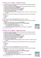 Vorschau - Arbeitsblätter - Working with a monolingual dictionary - Seite 3