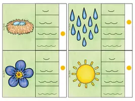 Vorschau - Fördermaterial/Inklusion - Klammerkarten Silbenlänge * Frühling - Seite 2