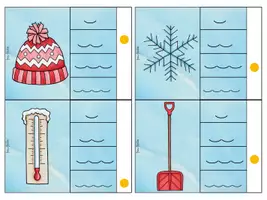 Vorschau - Fördermaterial/Inklusion - Klammerkarten Silbenlänge * Winter - Seite 2