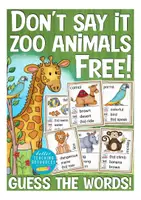 Vista previa - Juegos / Gamificación - Don´t say it! Zoo animals FREEBIE English / Inglés gratis - Portada