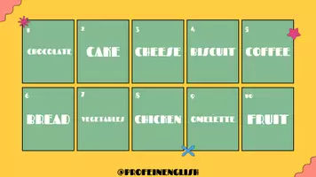 Aperçu - Cartes / Images - Jeu de "Attention" de nourriture en anglais! - Page 2