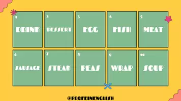 Aperçu - Cartes / Images - Jeu de "Attention" de nourriture en anglais! - Page 3