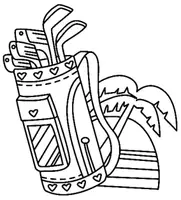 Aperçu - Matériel pour travaux manuels / dessin - Coloriages Golf - Page de couverture