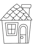 Aperçu - Matériel pour travaux manuels / dessin - Coloriages Maison - Page de couverture