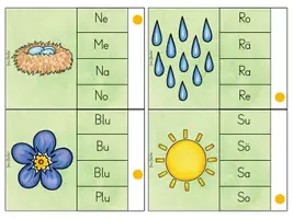 Vorschau - Spiele - Klammerkarten Wortanfang erkennen * Frühling - Seite 2