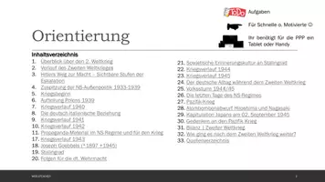 Vorschau - Arbeitsblätter - Zweiter Weltkrieg - Selbst-Lern-Präsentation mit Aufgaben und Lösungen - Seite 3