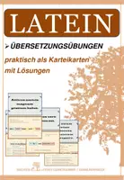 Vorschau - Aufgabenkarten - Latein: Übersetzungen - Karteikarten Sammlung - Deckblatt