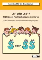 Vorschau - Arbeitsblätter - s oder ss? - Mit Rätseln Rechtschreibung trainieren - Deckblatt