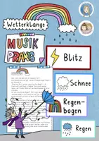 Vorschau - Stundenentwürfe - Wetterklänge, Musik Praxis in der Grundschule, Klangvertonung - Deckblatt