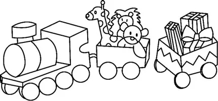 Aperçu - Matériel pour travaux manuels / dessin - Coloriages Train - Page de couverture