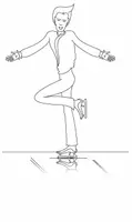Aperçu - Matériel pour travaux manuels / dessin - Coloriages Patineur - Page de couverture