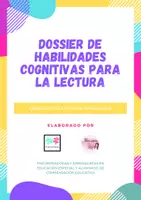 Vista previa - Hojas de trabajo - DOSSIER HABILIDADES LECTORAS PTESPARATALENTOS - Portada
