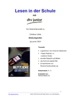 Vorschau - Stundenentwürfe - Unterrichtsmaterial zu ›Blitzlichtgewitter‹ von Christian Linker - Deckblatt