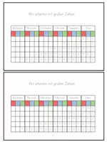 Vorschau - Arbeitsblätter - Stellenwerttabelle - Große Zahlen - Seite 1