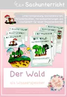 Vorschau - Arbeitsblätter - Der Wald als Wasserspeicher - Deckblatt