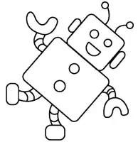 Aperçu - Matériel pour travaux manuels / dessin - Coloriages Robot - Page 2
