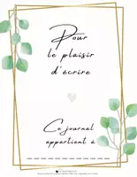 Aperçu - Feuilles d'exercices - Journal d'écriture - feuillage - Page de couverture