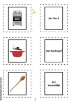 Vorschau - Spiele - Merk es dir - Küche - spielerisch Deutsch lernen (auch als Wortkarten/Vokabelkarten nutzbar) - Seite 2